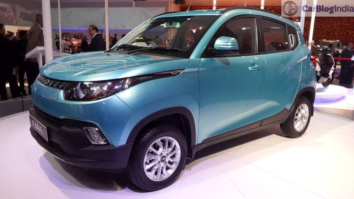 Those sunglasses-like headlamps have to go in the new 2017 Mahindra KUV100