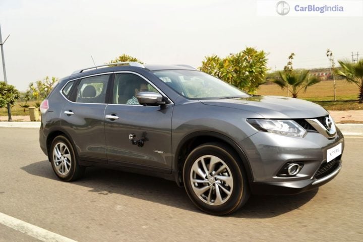 New Upcoming SUV Cars in India 2016 nissan x-trail india grey action shot