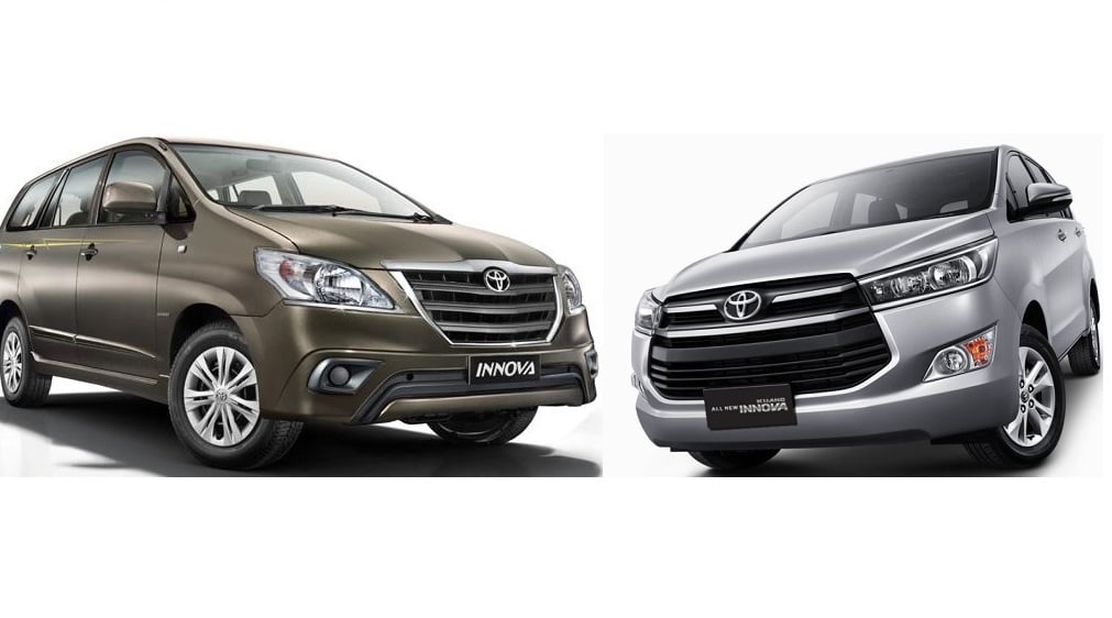 Toyota Innova Old vs New Innova Crysta 2016 Comparison