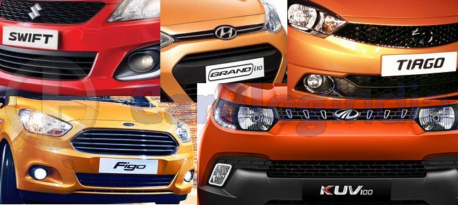 mahindra-kuv100-vs-swift-vs-grand-i10-vs-figo-vs-zica