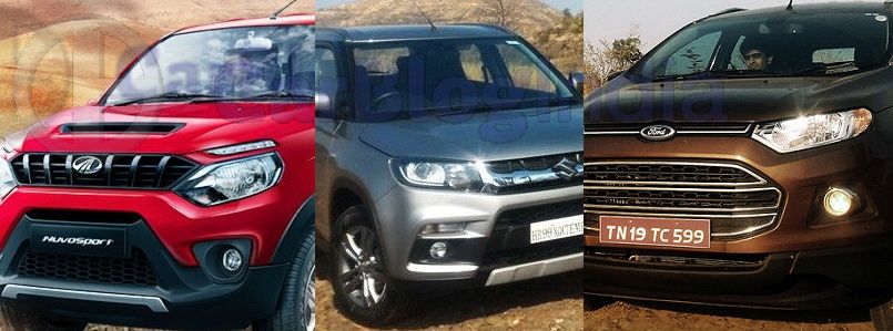 mahindra nuvosport vs vitara brezza vs ecosport