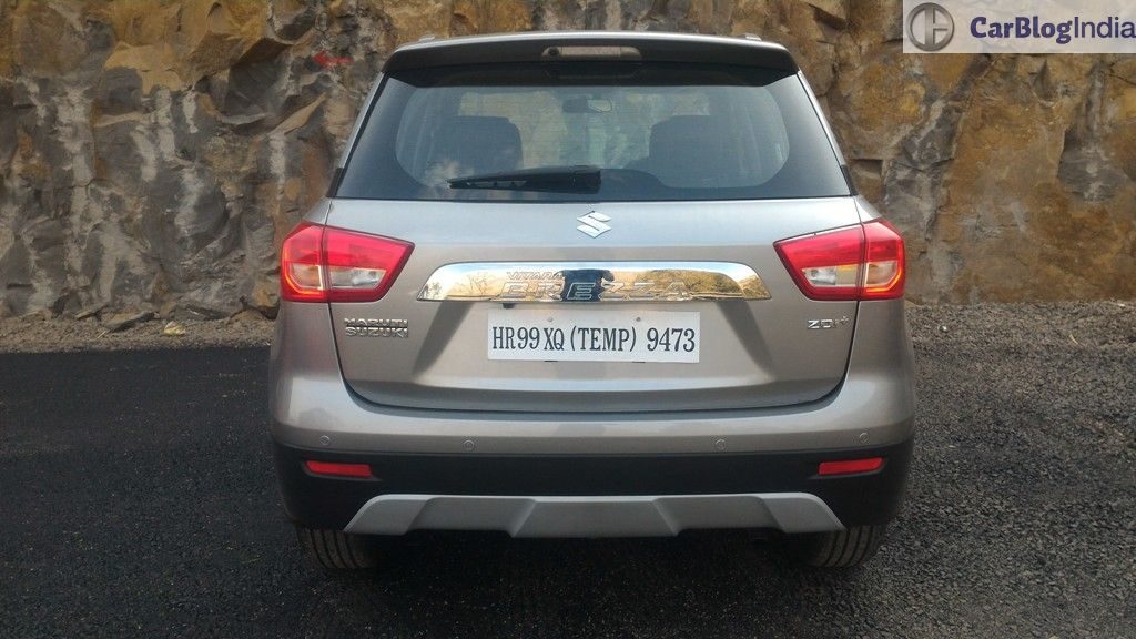 maruti vitara brezza review images rear