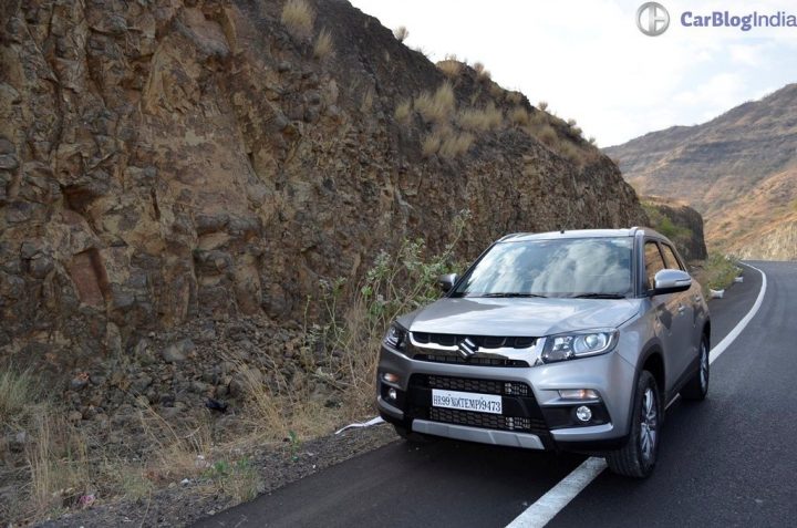 tata nexon vs vitara brezza vs ecosport comparsison - maruti vitara brezza front angle