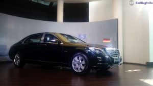 mercedes maybach s600 guard india launch side angle