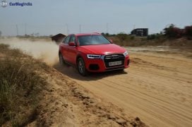 2015 audi q3 test drive review images action shot front angle