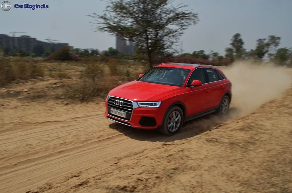 2015 audi q3 test drive review images action shot front side