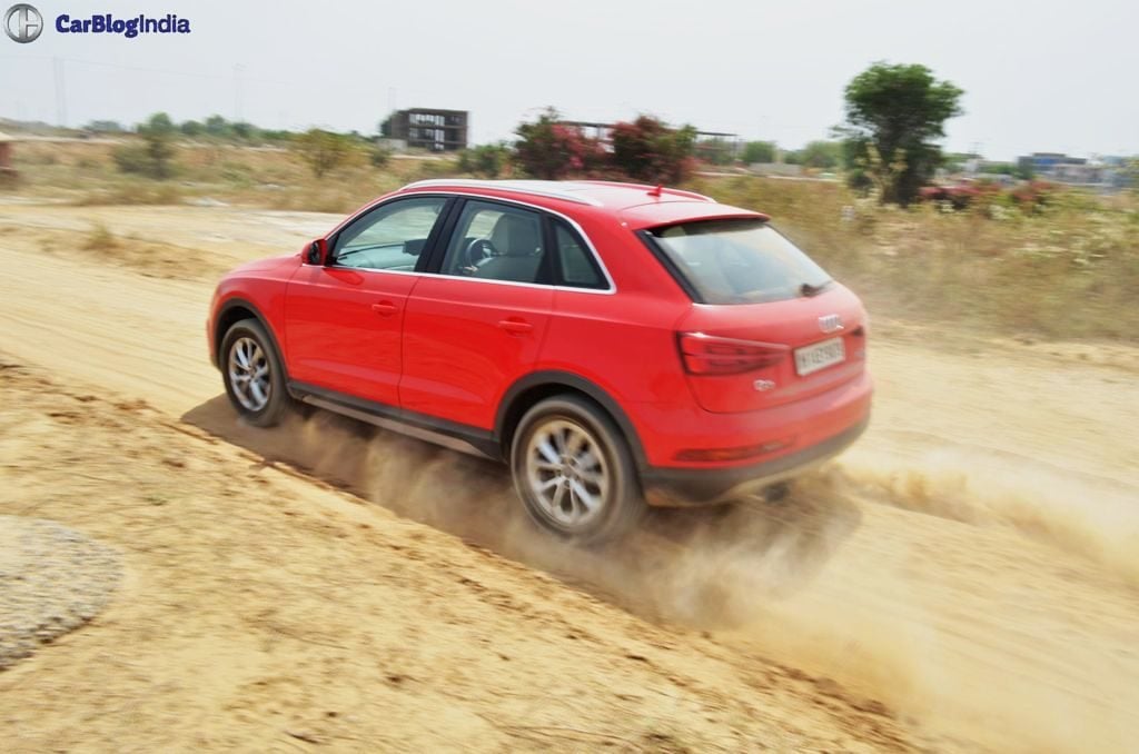 2015 audi q3 test drive review images action shot rear side