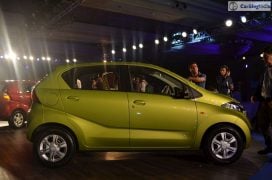 2016 datsun redi go official launch green side