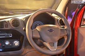 2016 datsun redi go official launch steering wheel