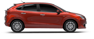 Maruti baleno official image fire red colour