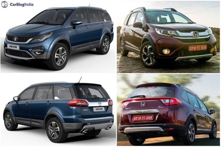 Tata Hexa vs Honda BRV Comparison of Price, Specs, Features, Pics