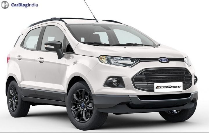 2016 Ford EcoSport Black Edition White Front Angle official image