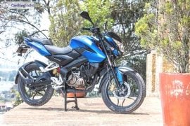 Bajaj Pulsar 150NS Images-Blue-Front-Angle