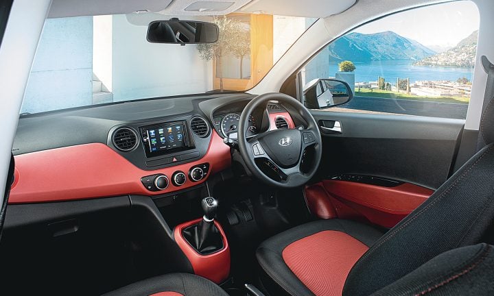 Hyundai Grand i10 Special Edition-Interior-Dashboard-Black-Red