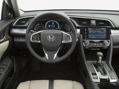 New Honda Civic Diesel India launch in April, 2017. 2016 Civic Interior Steering Wheel Image-2