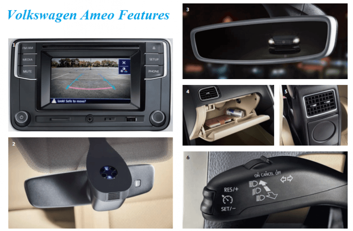 volkswagen ameo features interior image 1