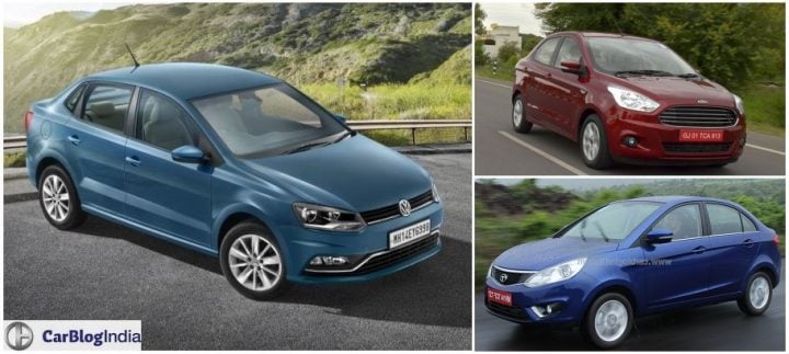 Volkswagen Ameo Vs Ford Aspire Vs Tata Zest Comparison of Price Specifications Features Mileage Design Dimensions