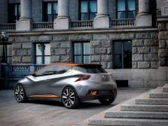 New Nissan Micra 2017 India Images Rear angle 3