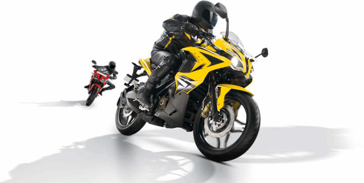 2014 Bajaj Pulsar RS400 Launch SS400 Front Right Quarter