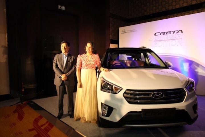 Hyundai Creta Anniversary Edition Price Images Features Specs Hyundai creta anniversary edition saina nehwal images 1