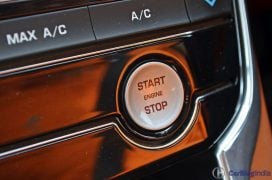 Jaguar xe test drive review engine start stop button