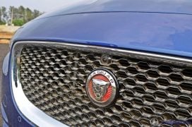 Jaguar xe test drive review grille