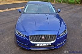 Jaguar xe test drive review front top