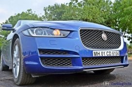 Jaguar xe test drive review nose