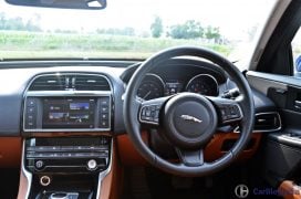 Jaguar xe test drive review steering