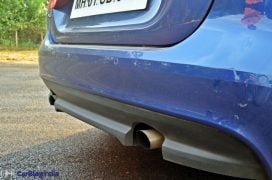 Jaguar xe test drive review tail pipe