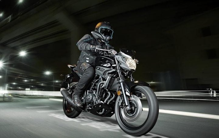 Yamaha MT 03 India Black Front Images