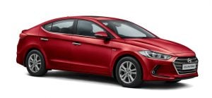 Hyundia elantra india official images red Passion