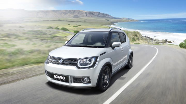 upcoming amt cars in India maruti-ignis-india-official-images-silver-front-angle-action-shot