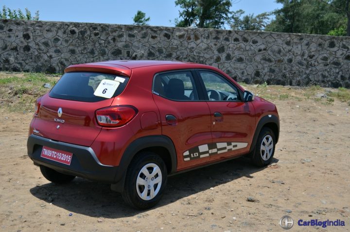 Renault Kwid 1000cc Test Drive Review, Mileage, Specifications renault-kwid-1000cc-test-drive-review-rear-angle