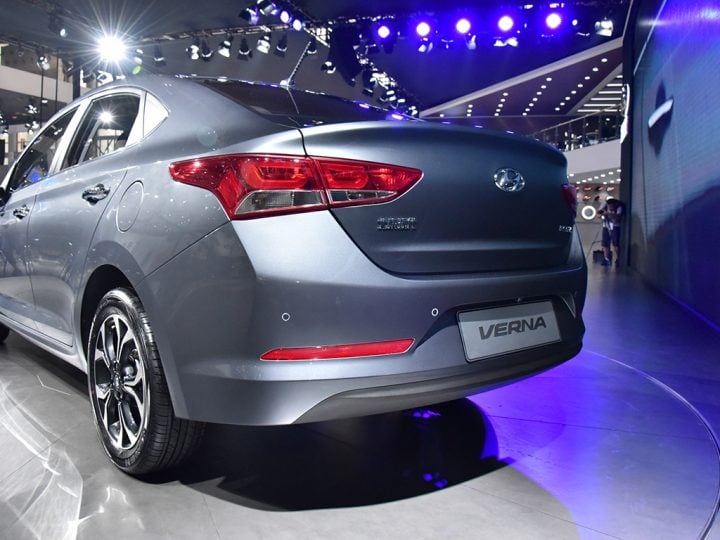 New Hyundai Verna 2017 rear three quarter silver image