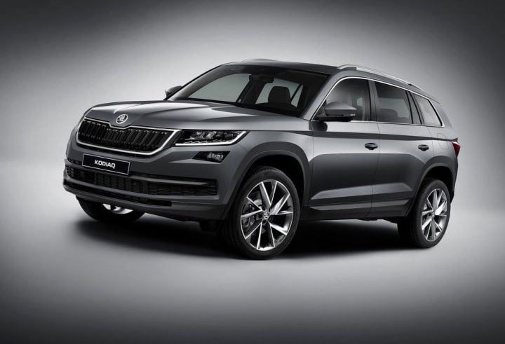 New Upcoming Suv Cars in India 2017 skoda kodiaq suv official images front angle 3