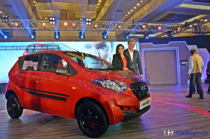 Limited Edition Datsun Redi Go Sport Price- 3.49 Lakh, Mileage, Images datsun-redigo-sport-launch-image-sakshi-malik