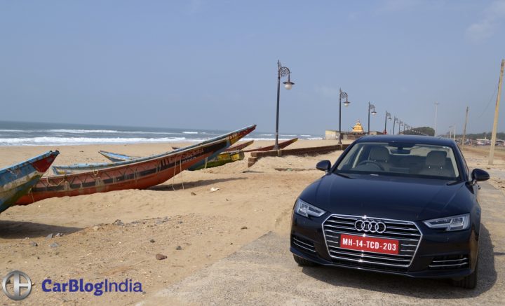 new 2016 audi a4 test drive review-india-images--front-angle