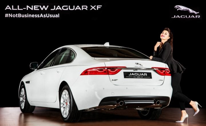 New 2016 Jaguar XF India Price - 49.50 lakh; Specificaitons, Features new-2016-jaguar-xf-india-official-images-rear-Jacqueline-fernandes