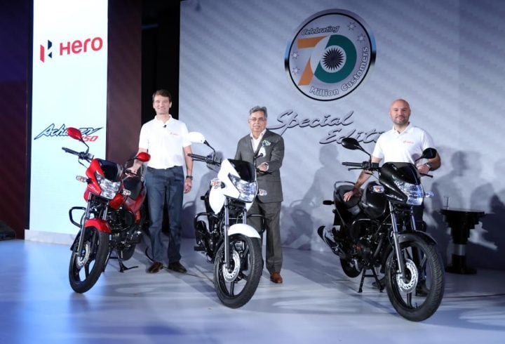 New Model Hero Achiever 2016 Price- Rs 61,800; Mileage, Specifications new-model-hero-achiever-2016-launch-image