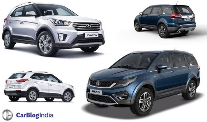 tata hexa vs hyundai creta