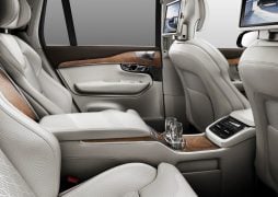 Volvo xc 90 t8 hybrid official image rear interior