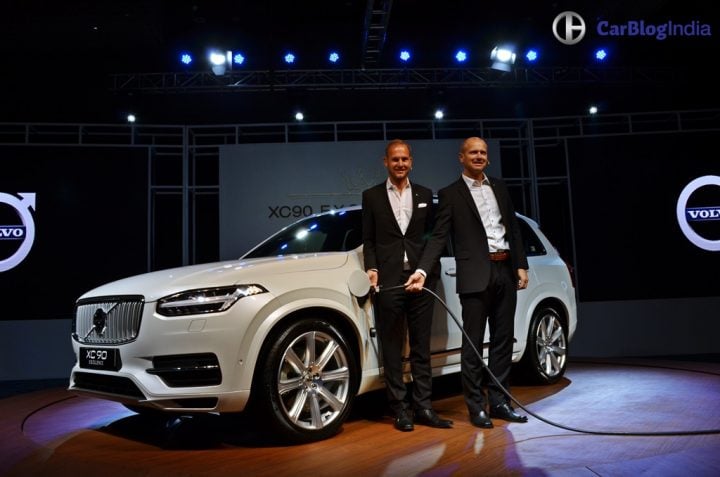 Volvo Xc90 T8 Excellence India Price Rs 125 Crore Xc90 Hybrid Suv Volvo xc90 t8 india launch images