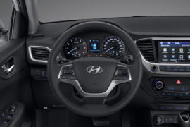 new 2017 hyundai verna india official image interiors steering wheel centre console