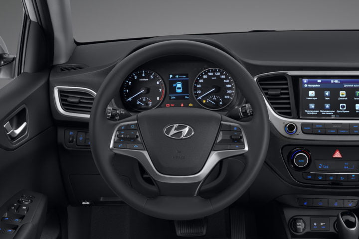 new 2017 hyundai verna india official image interiors steering wheel centre console
