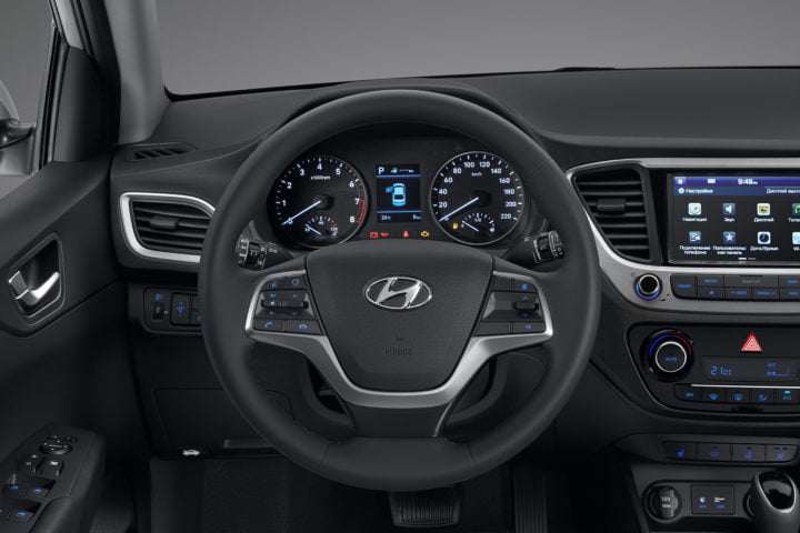 New 2017 Hyundai Verna India Official Image Interiors Steering Wheel Centre Console