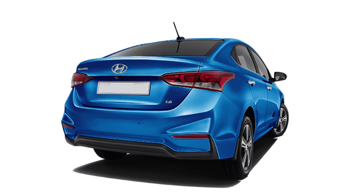 New 2017 Hyundai Verna India Official Image Rear Angle