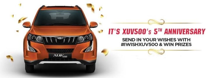 mahindra xuv 500 5th anniversary discount offers