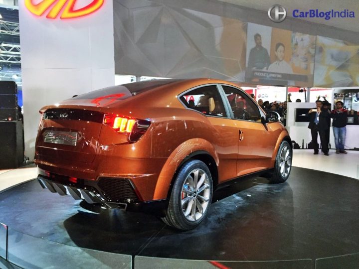 Mahindra XUV Aero Price 20 lakh, launch in 2019, Specifications, Design mahindra-xuv-aero-coupe-auto-expo-images-rear-angle