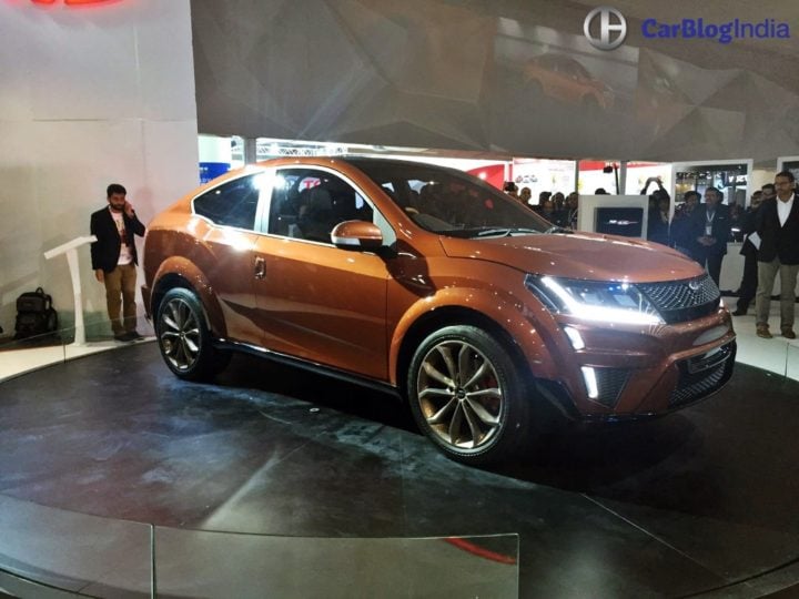 Mahindra XUV Aero Price 20 lakh, launch in 2019, Specifications, Design mahindra-xuv-aero-coupe-auto-expo-images-front-angle